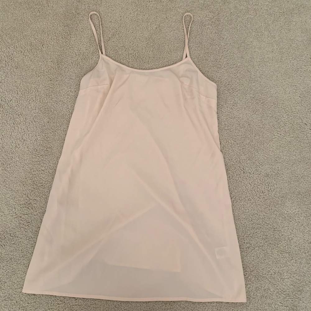 Pink slip dress